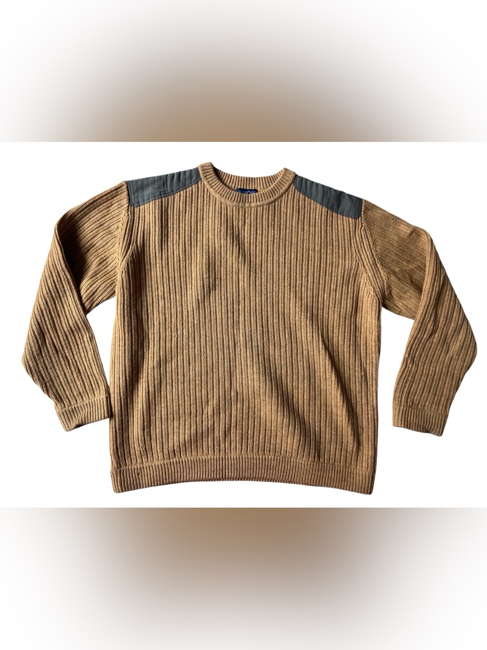 PATAGONIA 100% WOOL MENS FOG CUTTER SWEATER THICK TAN MENS XL